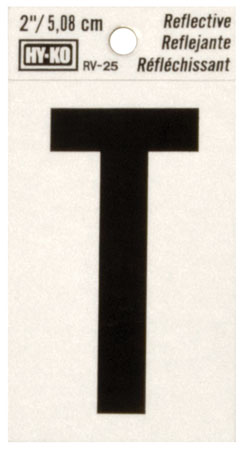 (image for) Letter 2"'T' Reflective Vinyl