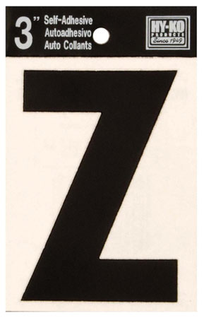 (image for) Letter3" 'Z'Die-Cut Blk Vinyl