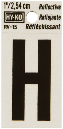 (image for) Lettr 1" 'H' Reflective Vinyl