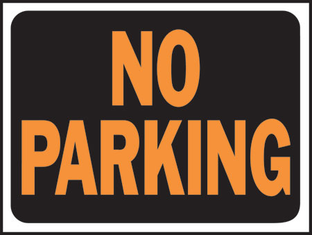 (image for) Sign 9x12 "no Parking"