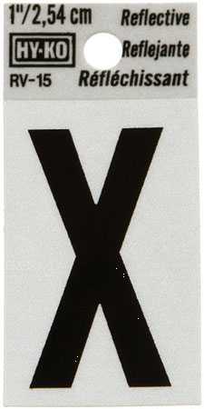 (image for) Lettr 1" 'X' Reflective Vinyl