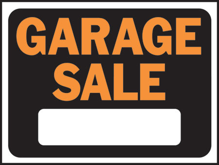 (image for) Sign 9x12 "garage Sale"