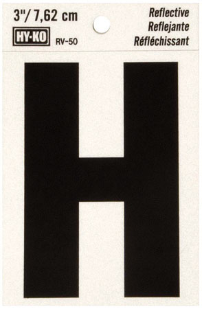 (image for) Letter 3"'H' Reflective Vinyl