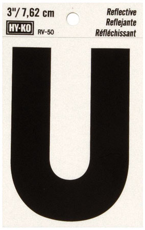 (image for) Letter 3" U Reflective Vinyl