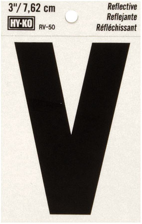 (image for) Letter 3" V Reflective Vinyl