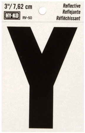 (image for) Letter 3" Y Reflective Vinyl