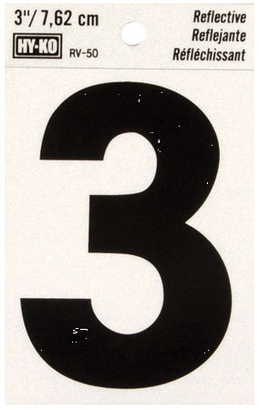 (image for) Number 3"#3 Reflect Blk Vinyl