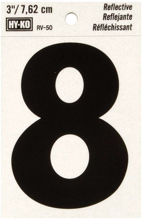 (image for) Number 3"#8 Reflect Blk Vinyl