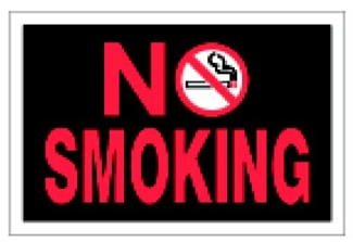 (image for) Sign 8x12 'No Smoking'