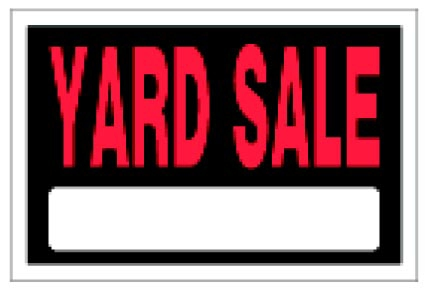 (image for) Sign 8x12 'Yard Sale'