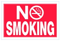 (image for) Sign 8x12 'No Smoking'