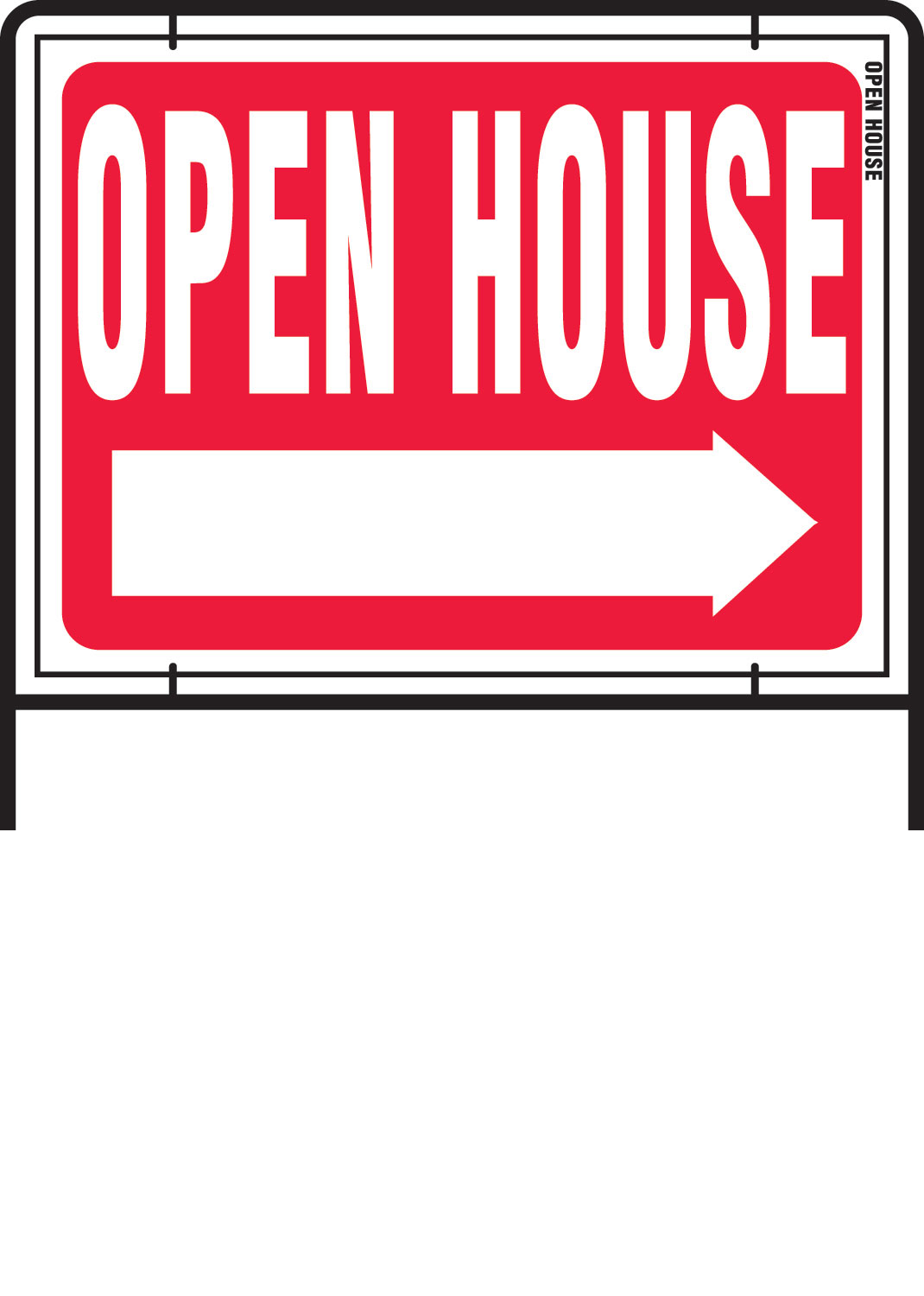 (image for) Sign Open House With Frame