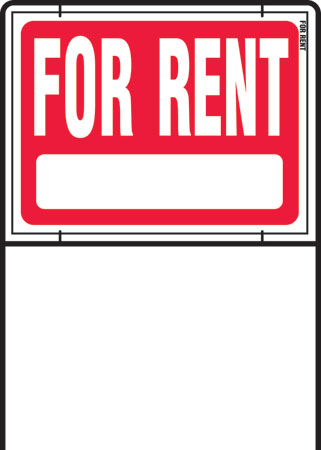 (image for) Sign For Rent With Frame