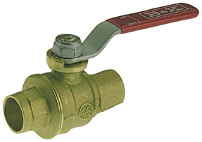 (image for) Ball Valve 1"solder F-Port Lf