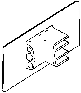 (image for) Label Holder Peghook 1.25x3"