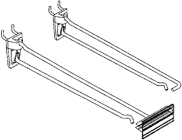 (image for) Peg Hook 4" Hvy-Dty Scanning